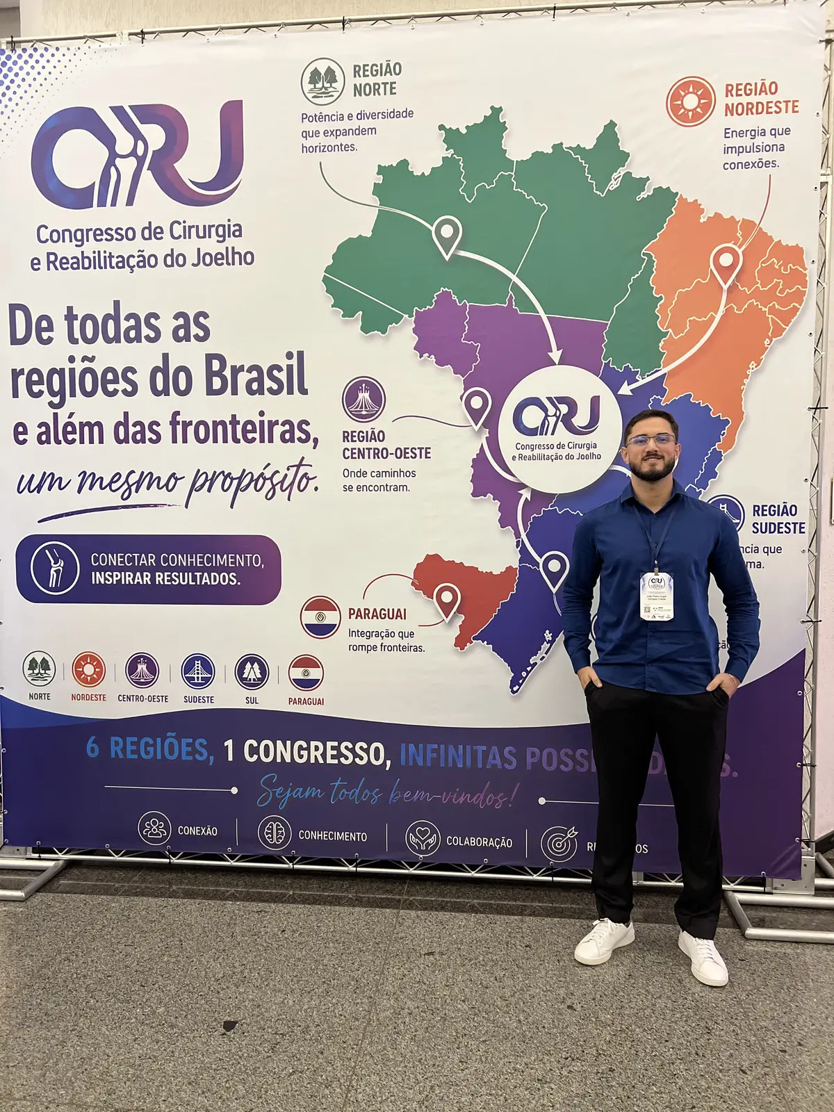 João Pedro Angst no CORJ, Congresso de Cirurgia e Reabilitação do Joelho